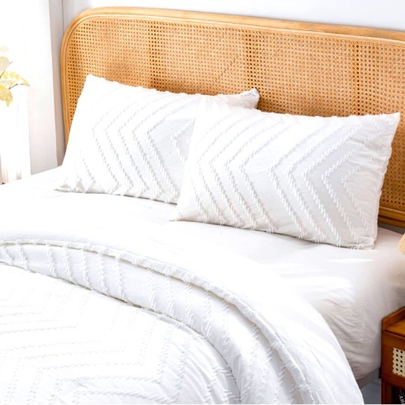 Litanika Bedding White Queen Comforter Set Poshmark